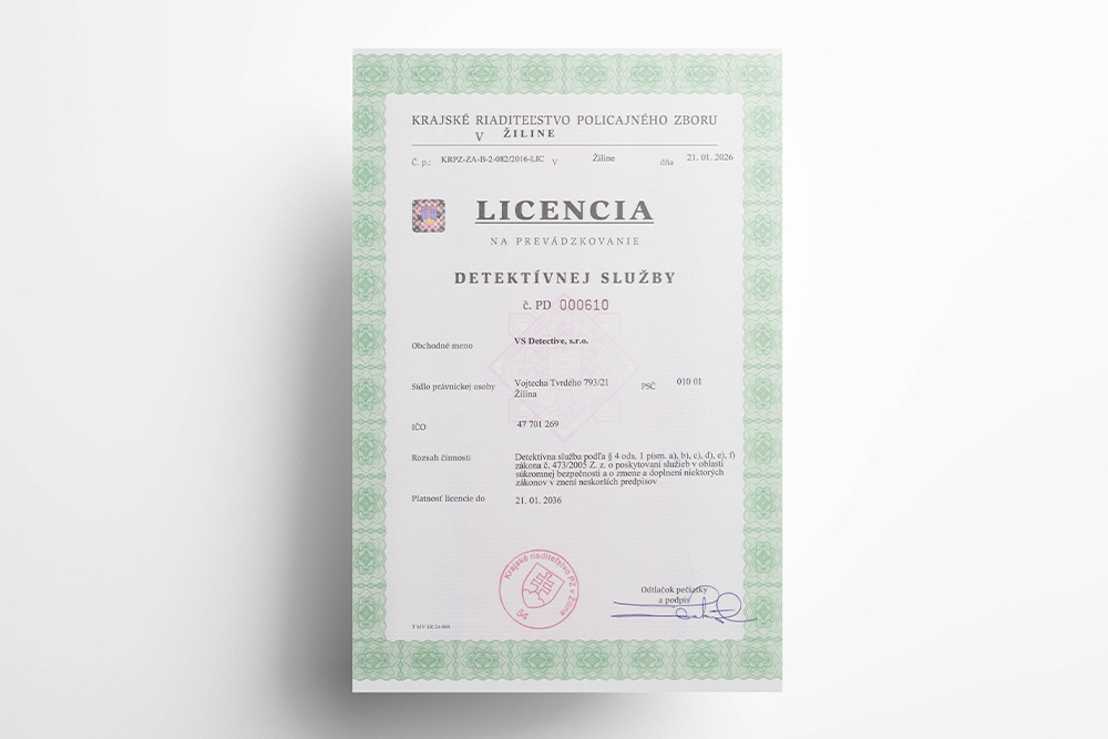 detektivna licencia
